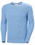 Bright Blue coloured Helly Hansen Mens Dock Ribknit Sweater on white background #colour_bright-blue