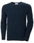 Navy coloured Helly Hansen Mens Dock Ribknit Sweater on white background #colour_navy