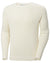 Snow coloured Helly Hansen Mens Dock Ribknit Sweater on white background #colour_snow