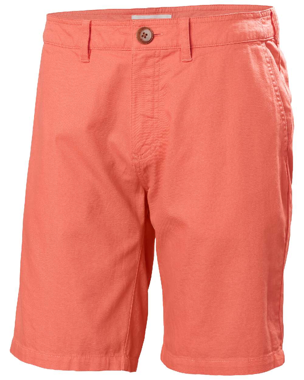 Peach Echo coloured Helly Hansen Mens Dock Shorts on white background 
