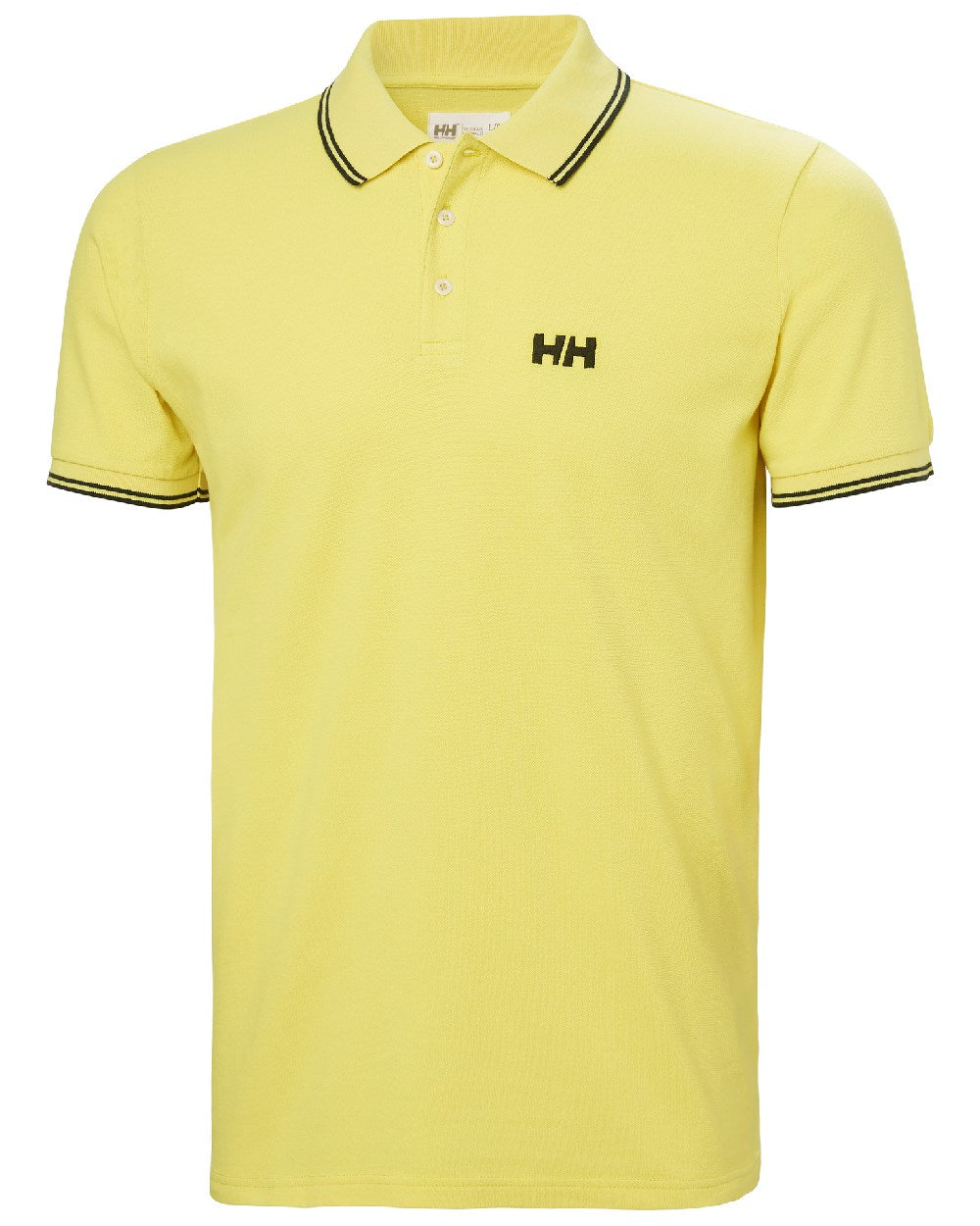 Endive coloured Helly Hansen Mens Genova Polo T-Shirt on white background 