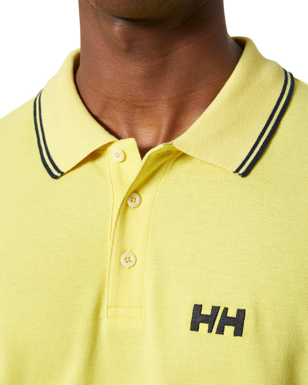 Endive coloured Helly Hansen Mens Genova Polo T-Shirt on white background 