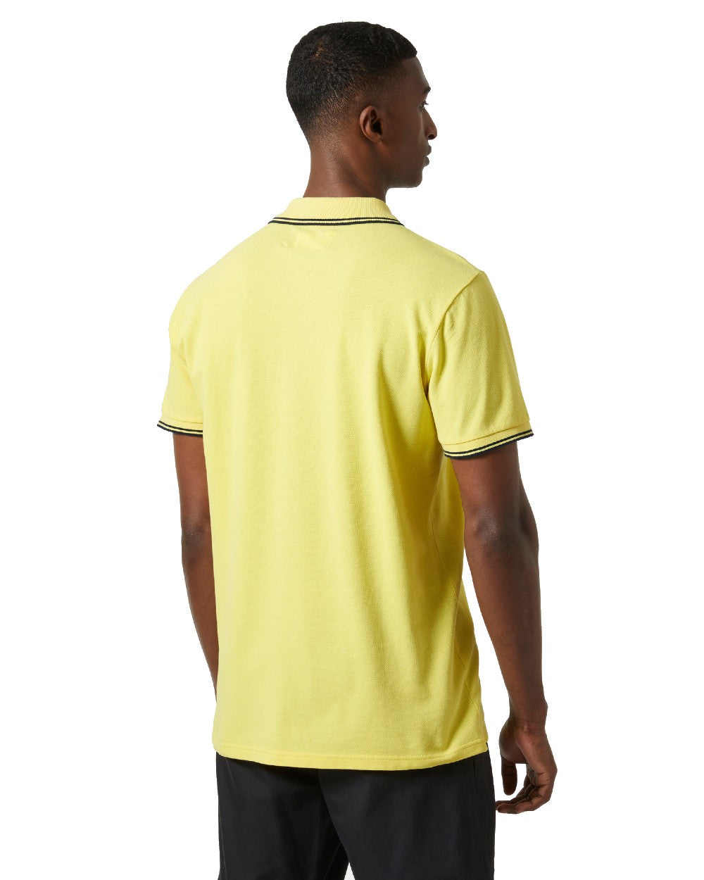 Endive coloured Helly Hansen Mens Genova Polo T-Shirt on white background 