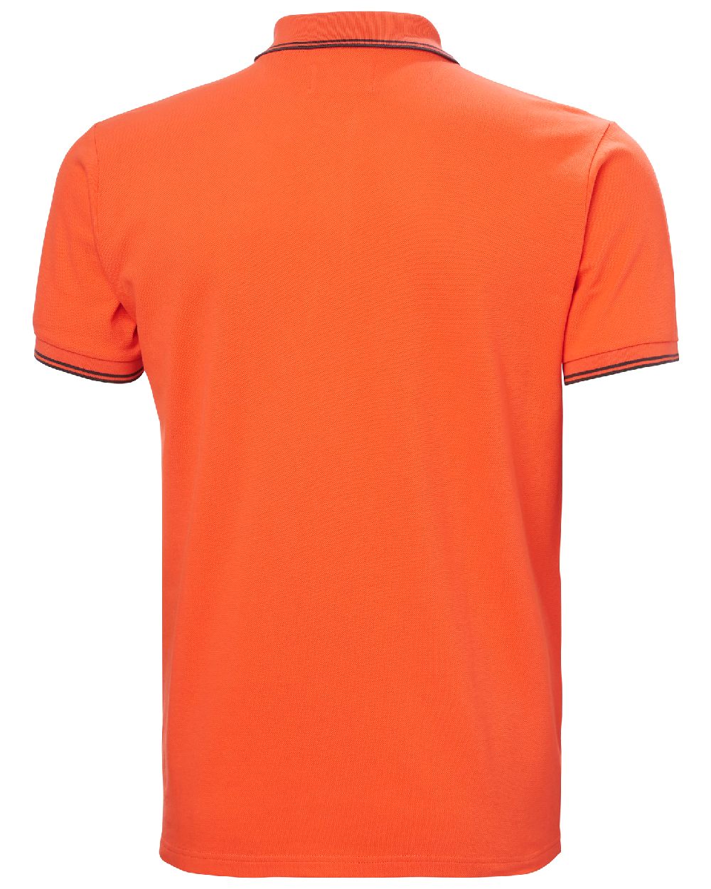 Flame coloured Helly Hansen Mens Genova Polo T-Shirt on white background 