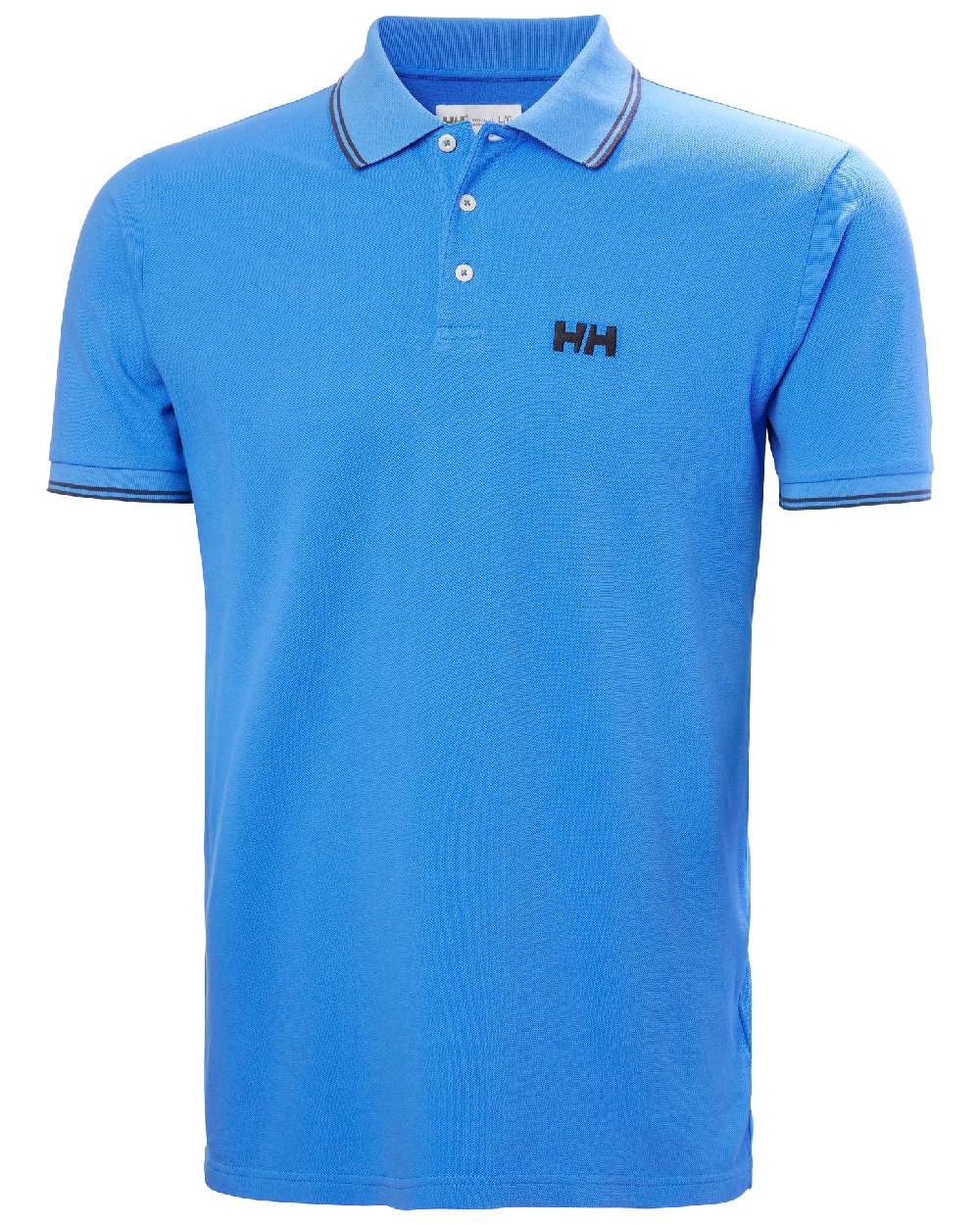 Ultra Blue coloured Helly Hansen Mens Genova Polo T-Shirt on white background 