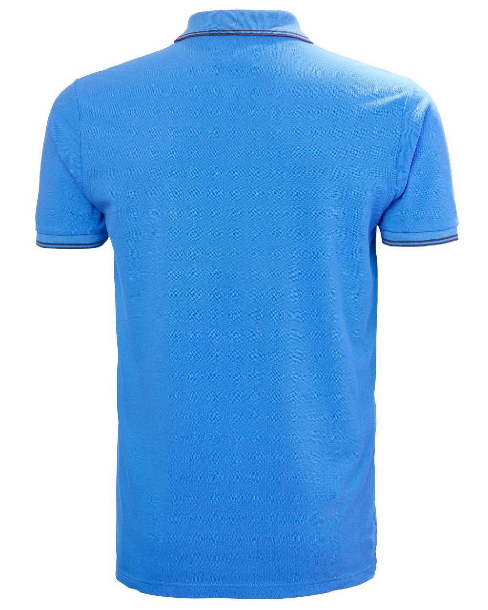 Ultra Blue coloured Helly Hansen Mens Genova Polo T-Shirt on white background 