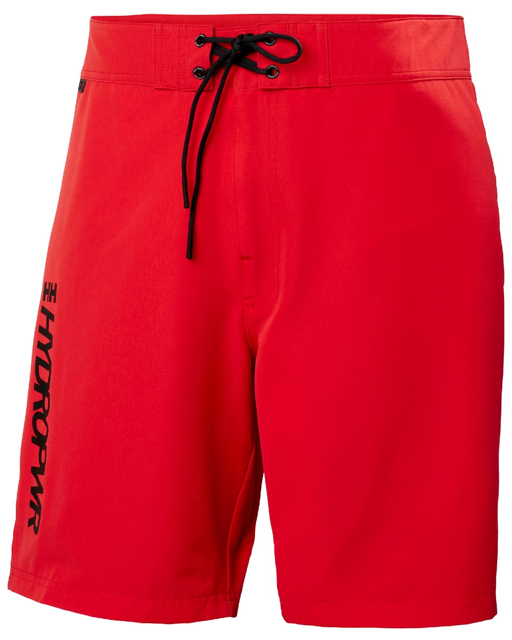 Alert Red coloured Helly Hansen Mens HP 9 inch Board Shorts 2.0 on white background 