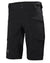 Black coloured Helly Hansen Mens HP Foil HT Waterproof Sailing Shorts on white background #colour_black