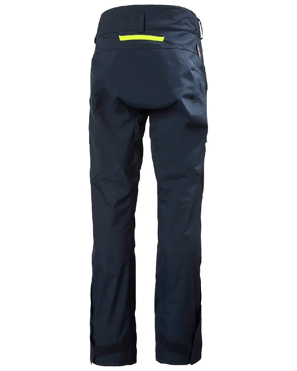 Navy coloured Helly Hansen Mens HP Foil Sailing Pants on white background 