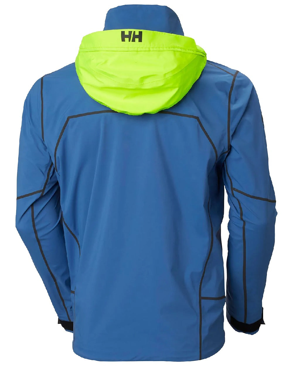 Azurite coloured Helly Hansen Mens HP Foil Shell Jacket on white background 