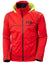 Alert Red coloured Helly Hansen Mens HP Foil Shell Jacket on grey background #colour_alert-red