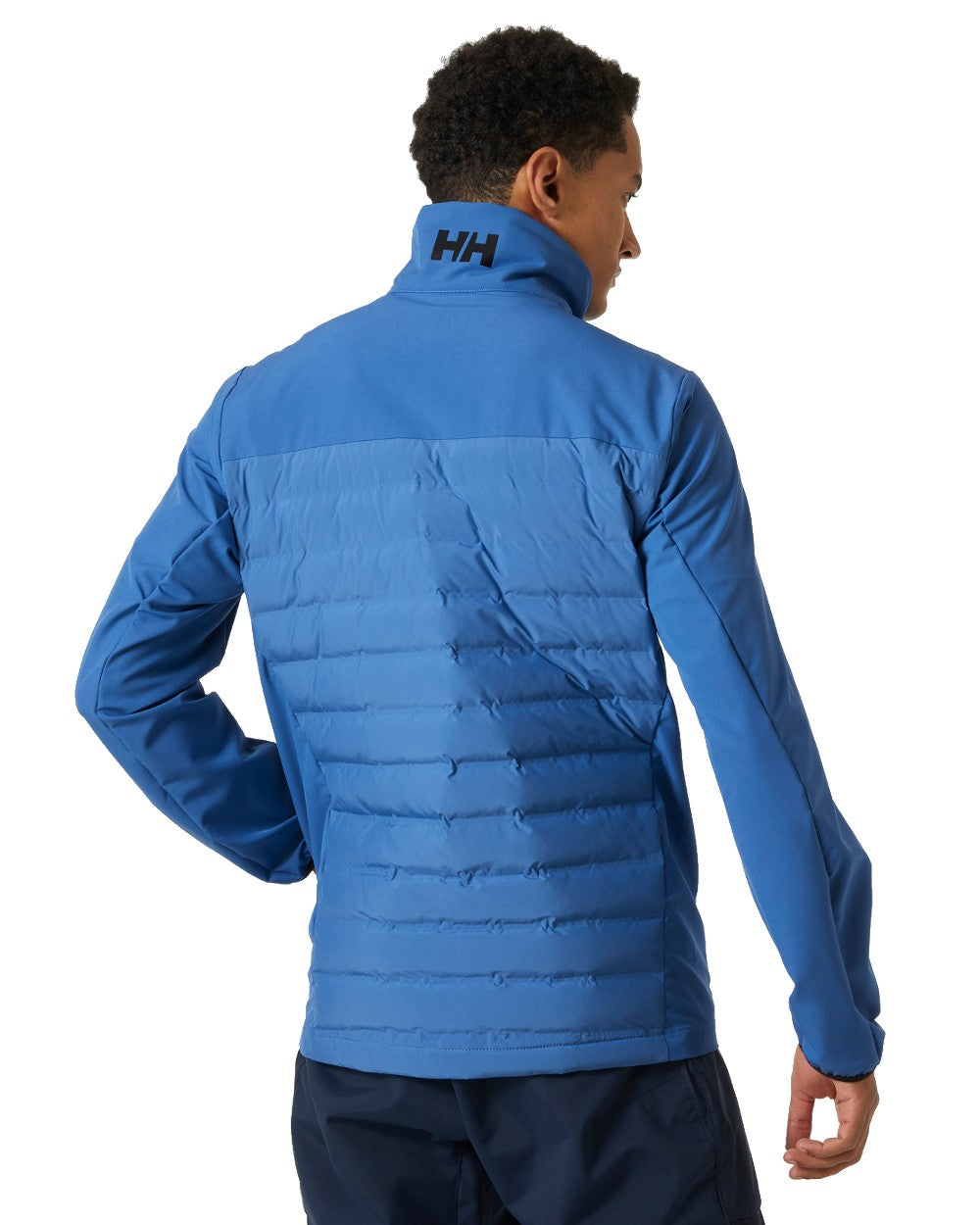 Azurite coloured Helly Hansen Mens Hp Insulator 2.0 on white background 