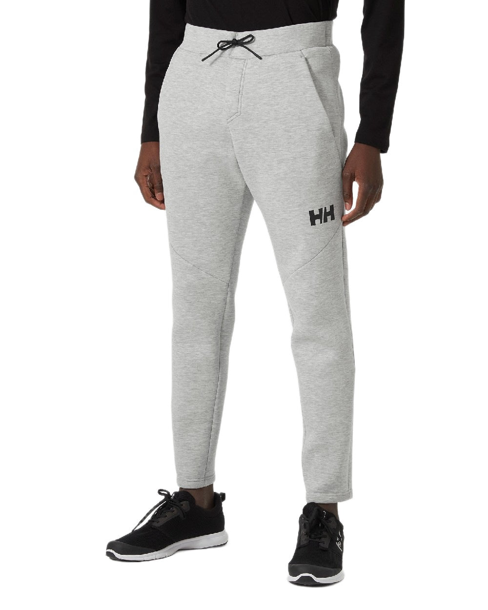 Grey Melange Coloured Helly Hansen Mens HP Ocean Sweatpants 2.0 on White Background
