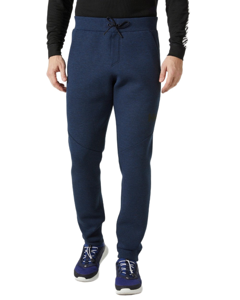 Navy  Coloured Helly Hansen Mens HP Ocean Sweatpants 2.0 on White Background

