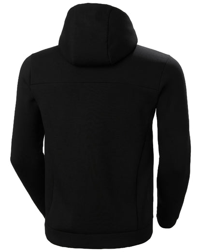 Black coloured Helly Hansen Mens HP Ocean Full Zip Jacket 2.0 on black background 