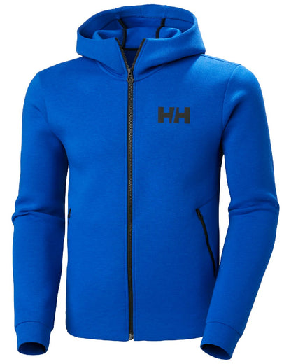 Cobalt 2.0 coloured Helly Hansen Mens HP Ocean Full Zip Jacket 2.0 on white background 