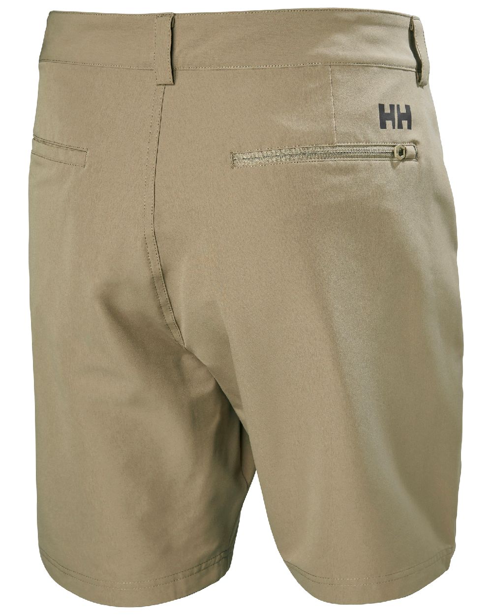 Bedrock coloured Helly Hansen Mens HP Quick Dry 10 inch Club Shorts 2.0 on white background 
