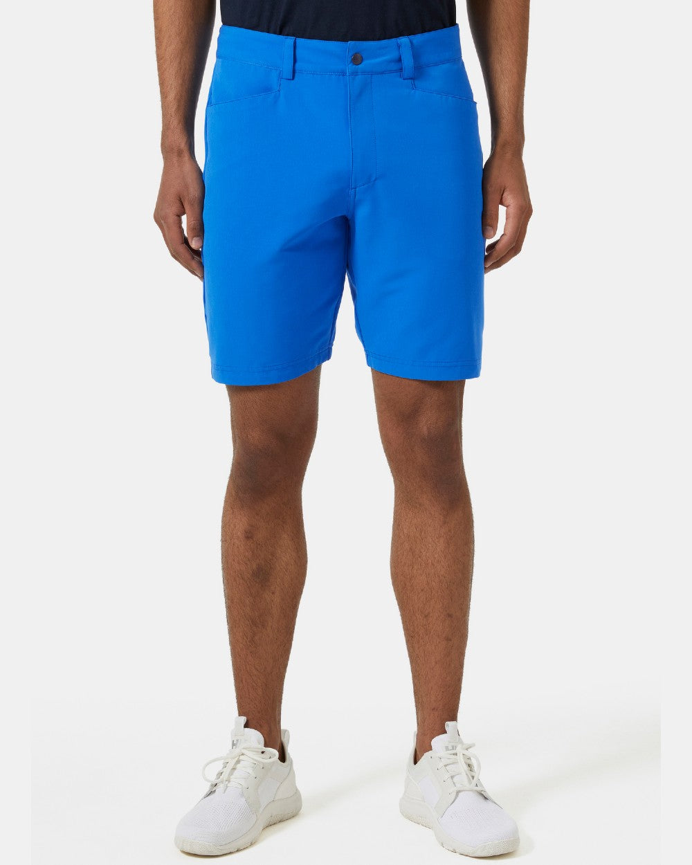 Cobalt 2.0 coloured Helly Hansen Mens HP Quick Dry 10 inch Club Shorts 2.0 on grey background 