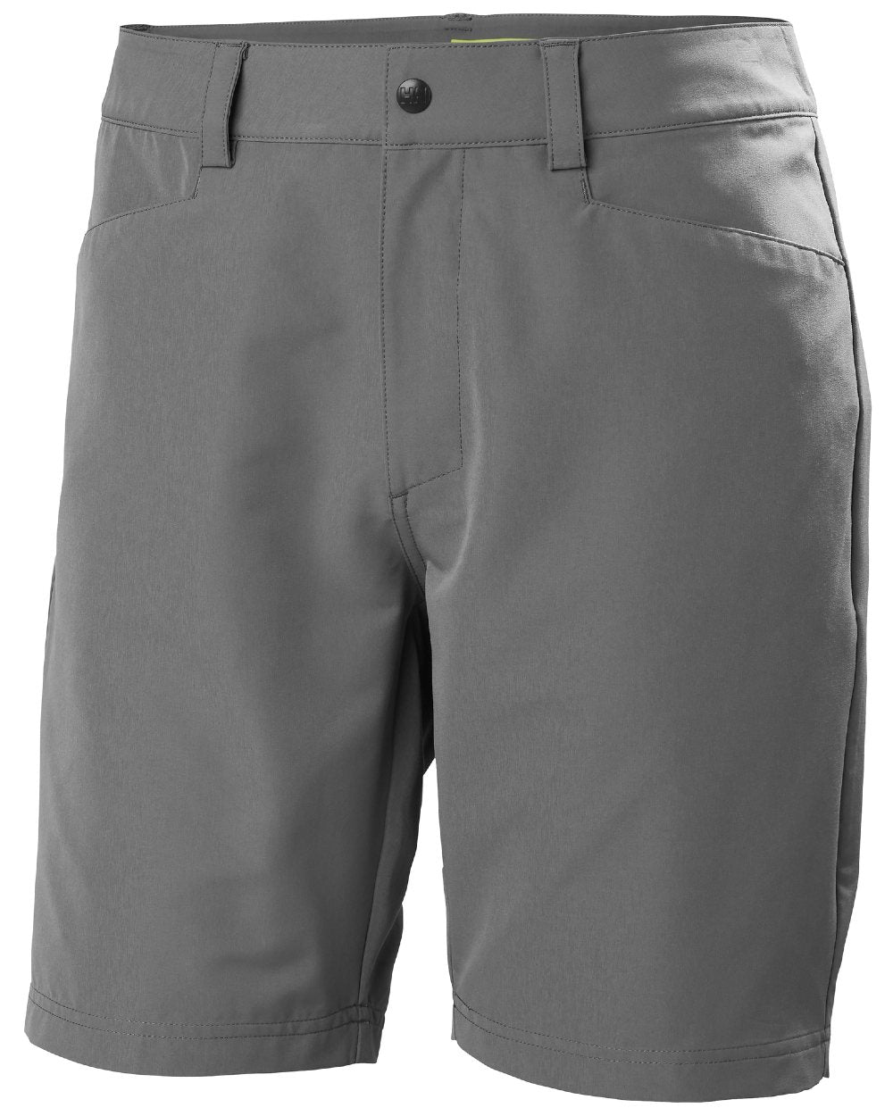 Quiet Shade coloured Helly Hansen Mens HP Quick Dry 10 inch Club Shorts 2.0 on white background 