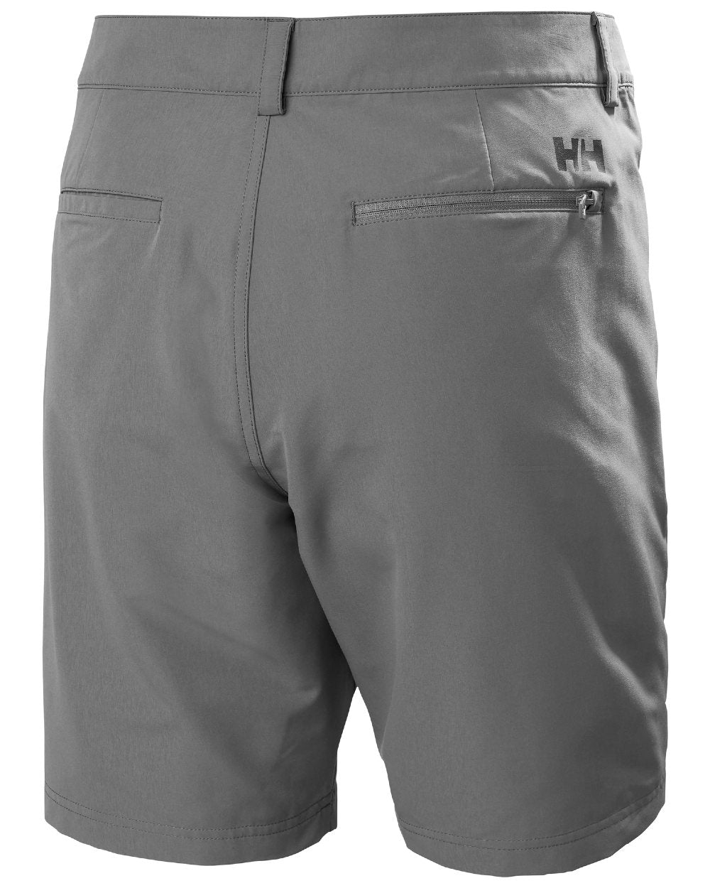 Quiet Shade coloured Helly Hansen Mens HP Quick Dry 10 inch Club Shorts 2.0 on white background 