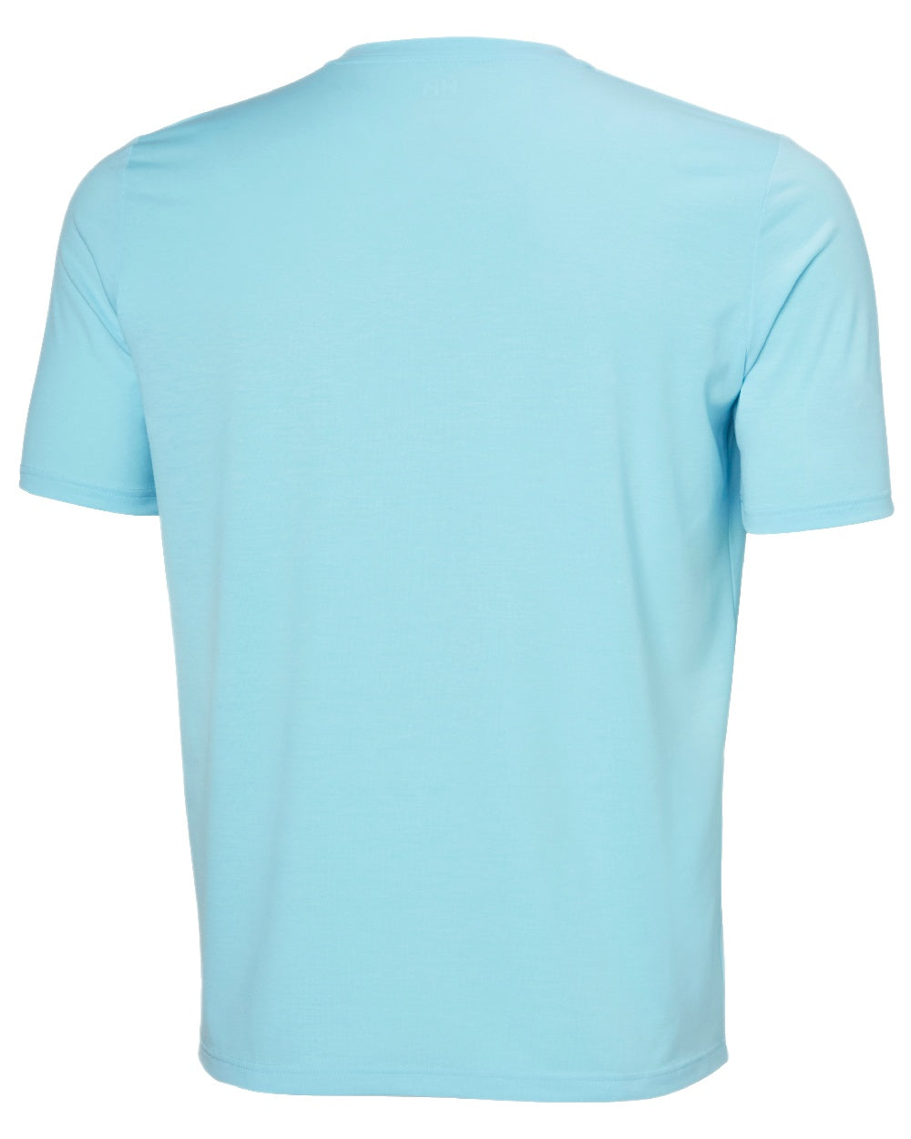 Light Cyan Coloured Helly Hansen Mens HP Race Sailing Graphic T-Shirt on White Background
