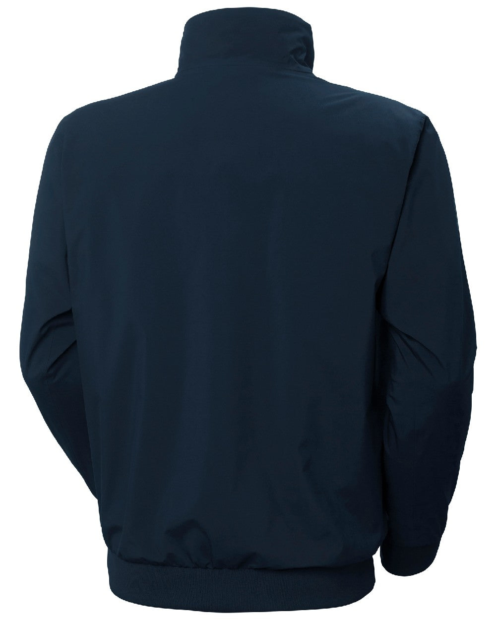 Navy coloured Helly Hansen Mens HP Racing Bomber Sailing Jacket 2.0 on white background 