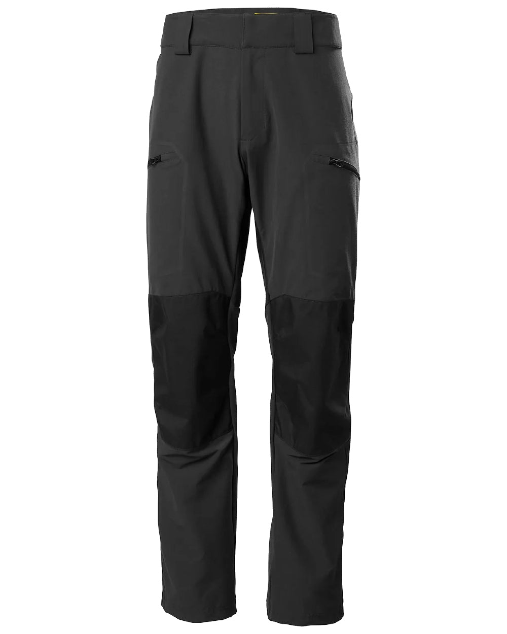 Ebony coloured Helly Hansen Mens HP Racing Deck Pants on white background 