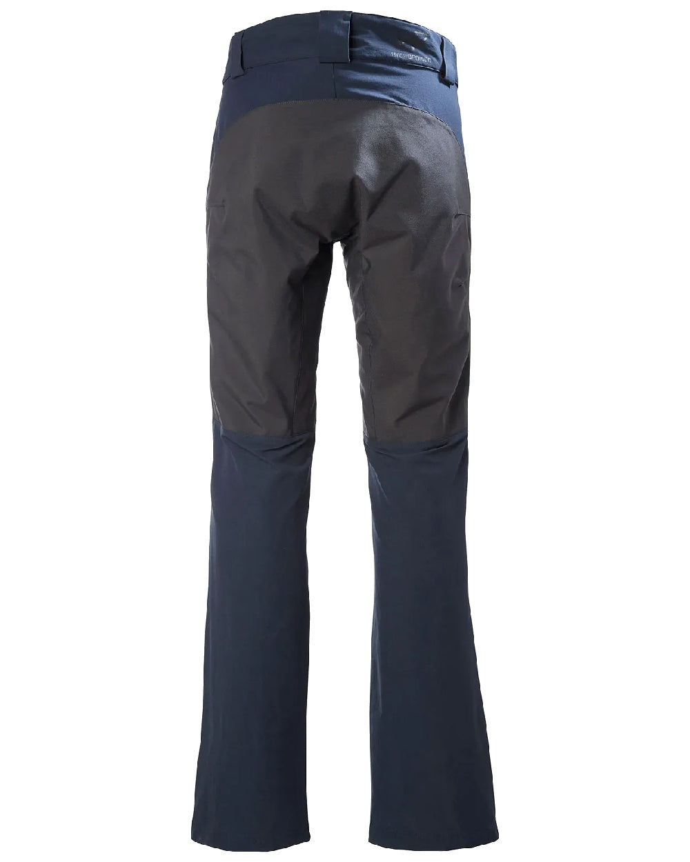 Navy coloured Helly Hansen Mens HP Racing Deck Pants on white background 