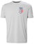 Grey Melange coloured Helly Hansen Mens HP Racing Quick Dry T-Shirt on white background #colour_grey-melange