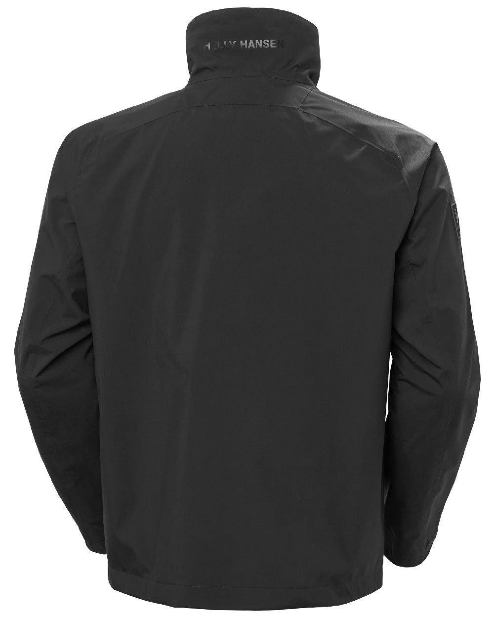 Ebony coloured Helly Hansen Mens HP Racing Sailing Jacket on white background 