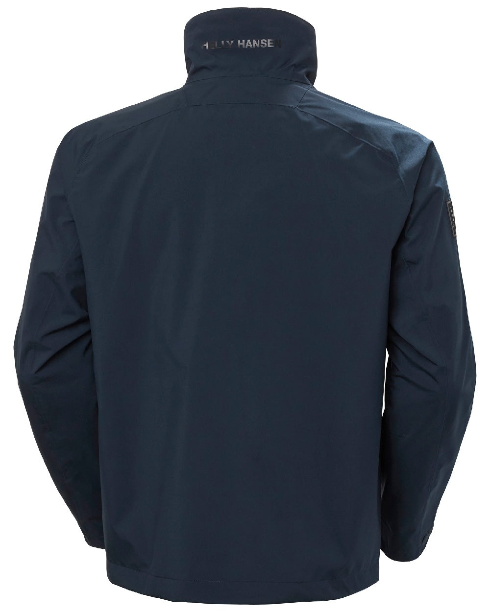 Navy coloured Helly Hansen Mens HP Racing Sailing Jacket on white background 