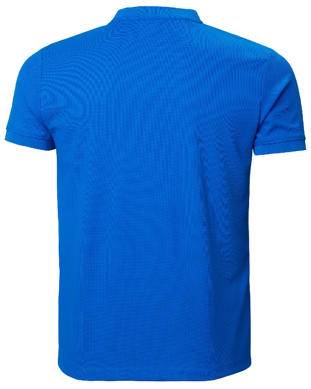 Electric Blue Coloured Helly Hansen Mens HP Sun Protective Tops on white background 