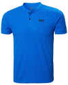 Electric Blue Coloured Helly Hansen Mens HP Sun Protective Tops on white background #colour_electric-blue