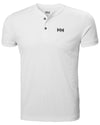 White Coloured Helly Hansen Mens HP Sun Protective Tops on white background #colour_white