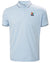 Pinnacle Blue coloured Helly Hansen Mens Jersey Polo Shirt on white background #colour_pinnacle-blue