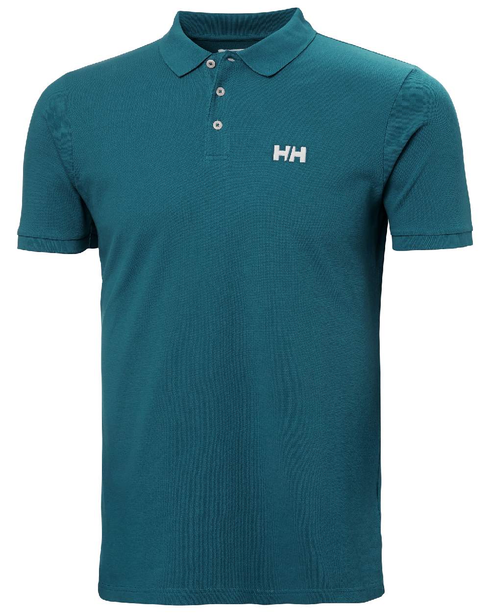 Dark Creek coloured Helly Hansen Mens Malcesine Polo T-Shirt on white background 