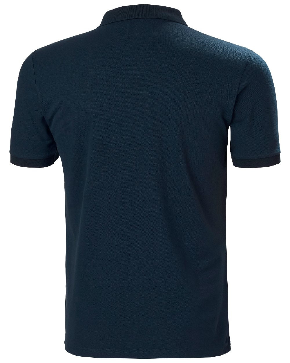 Navy coloured Helly Hansen Mens Malcesine Polo T-Shirt on white background 