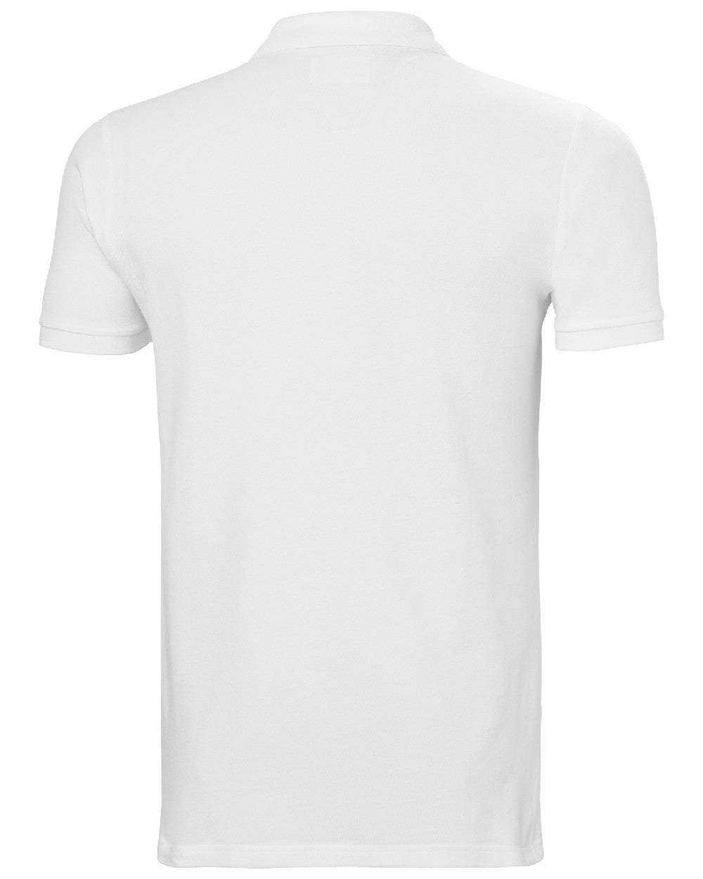 White coloured Helly Hansen Mens Malcesine Polo T-Shirt on white background 