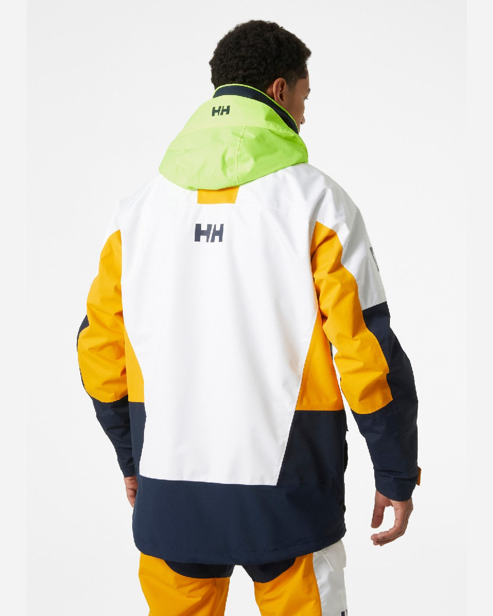 Cloudberry coloured Helly Hansen Mens Newport Coastal Jacket on grey background 