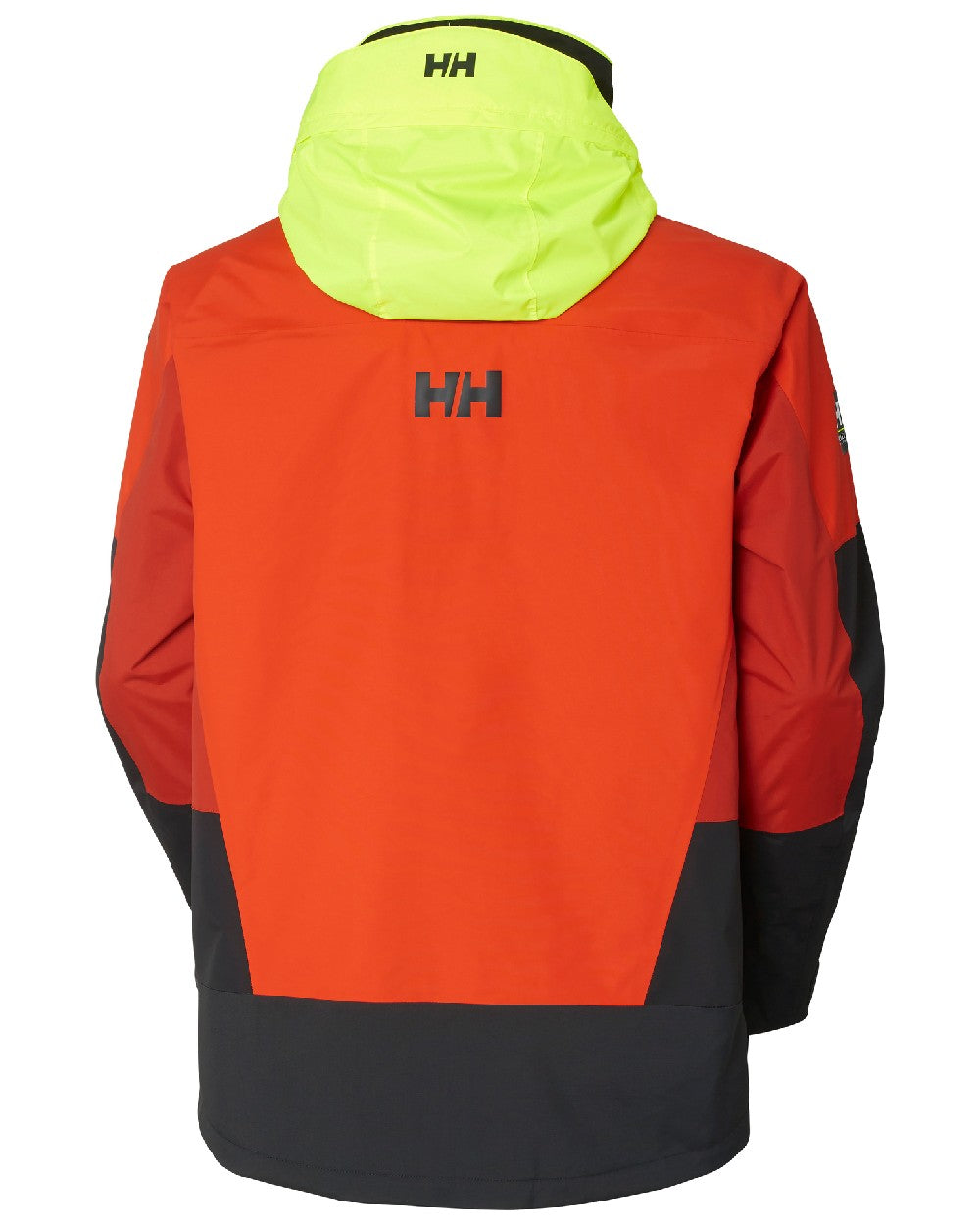 Patrol Orange coloured Helly Hansen Mens Newport Coastal Jacket on white background 