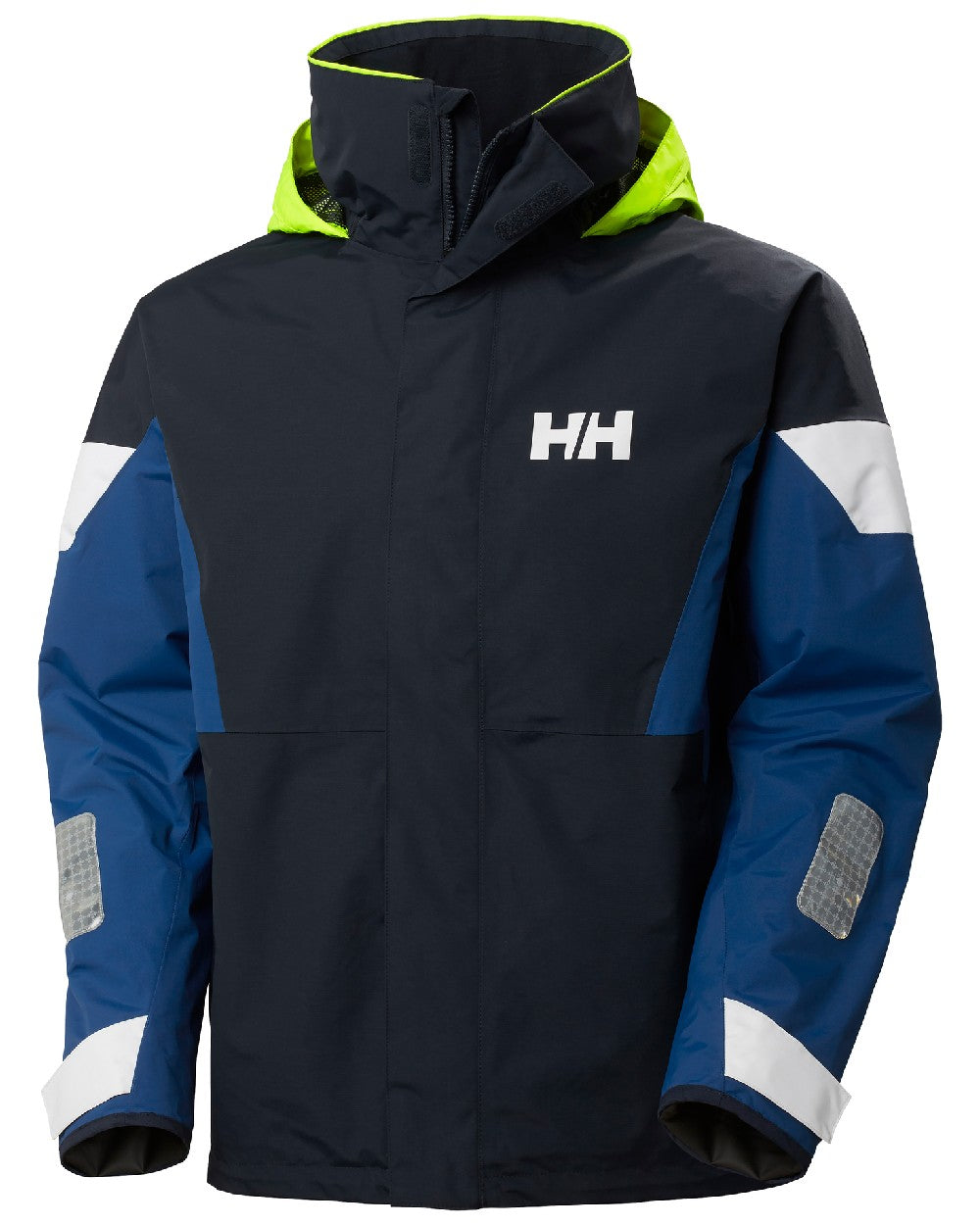 Navy coloured Helly Hansen Mens Newport Regatta Jacket on white background 