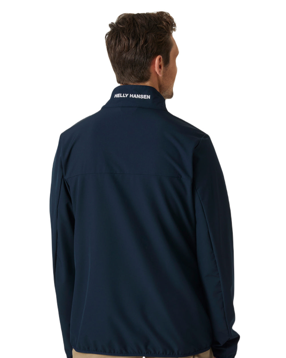 Navy Coloured Helly Hansen Mens Newport Softshell Jacket On A White Background 