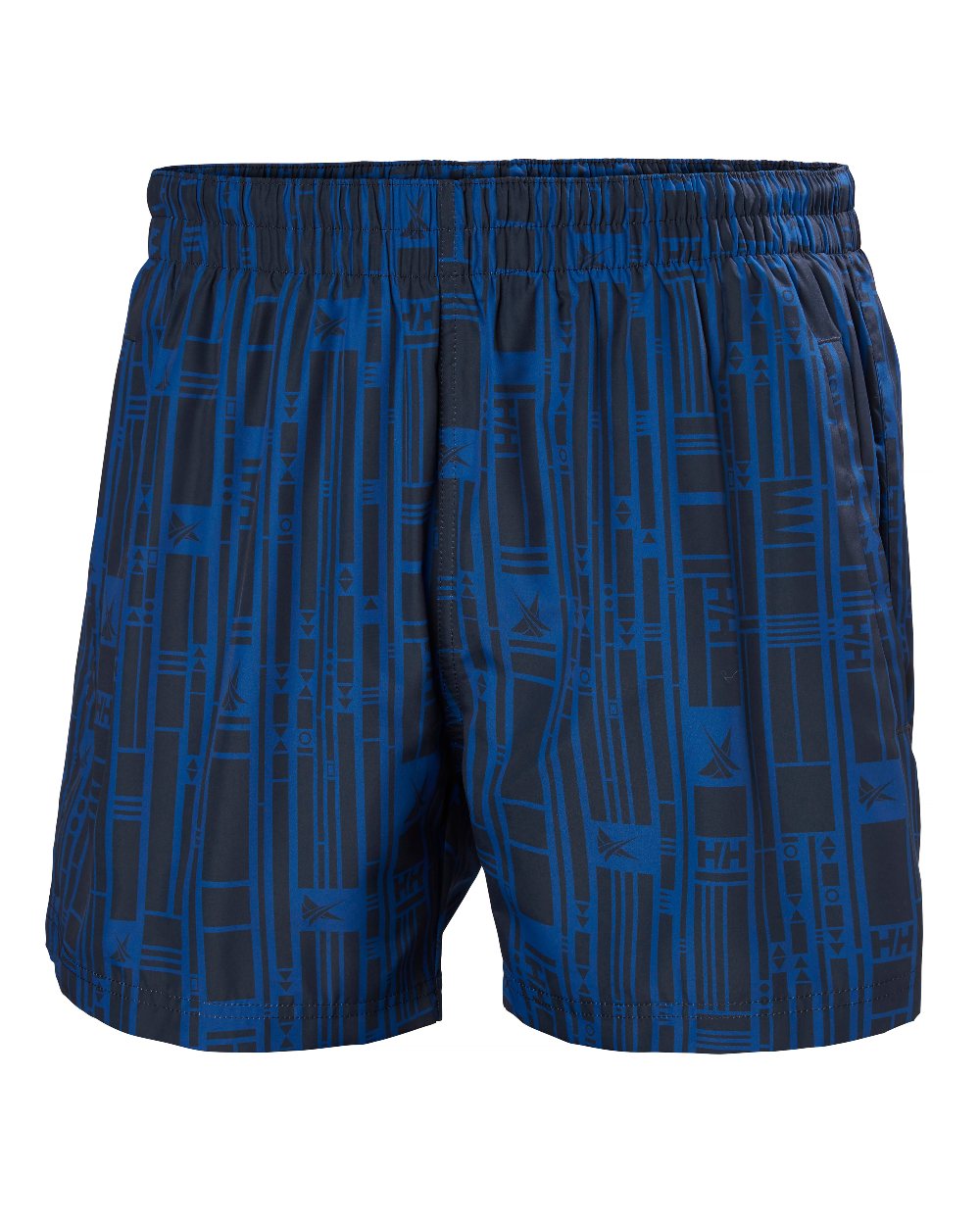 Deep Fjord Coloured Helly Hansen Mens Newport Swim Trunks On A White Background 