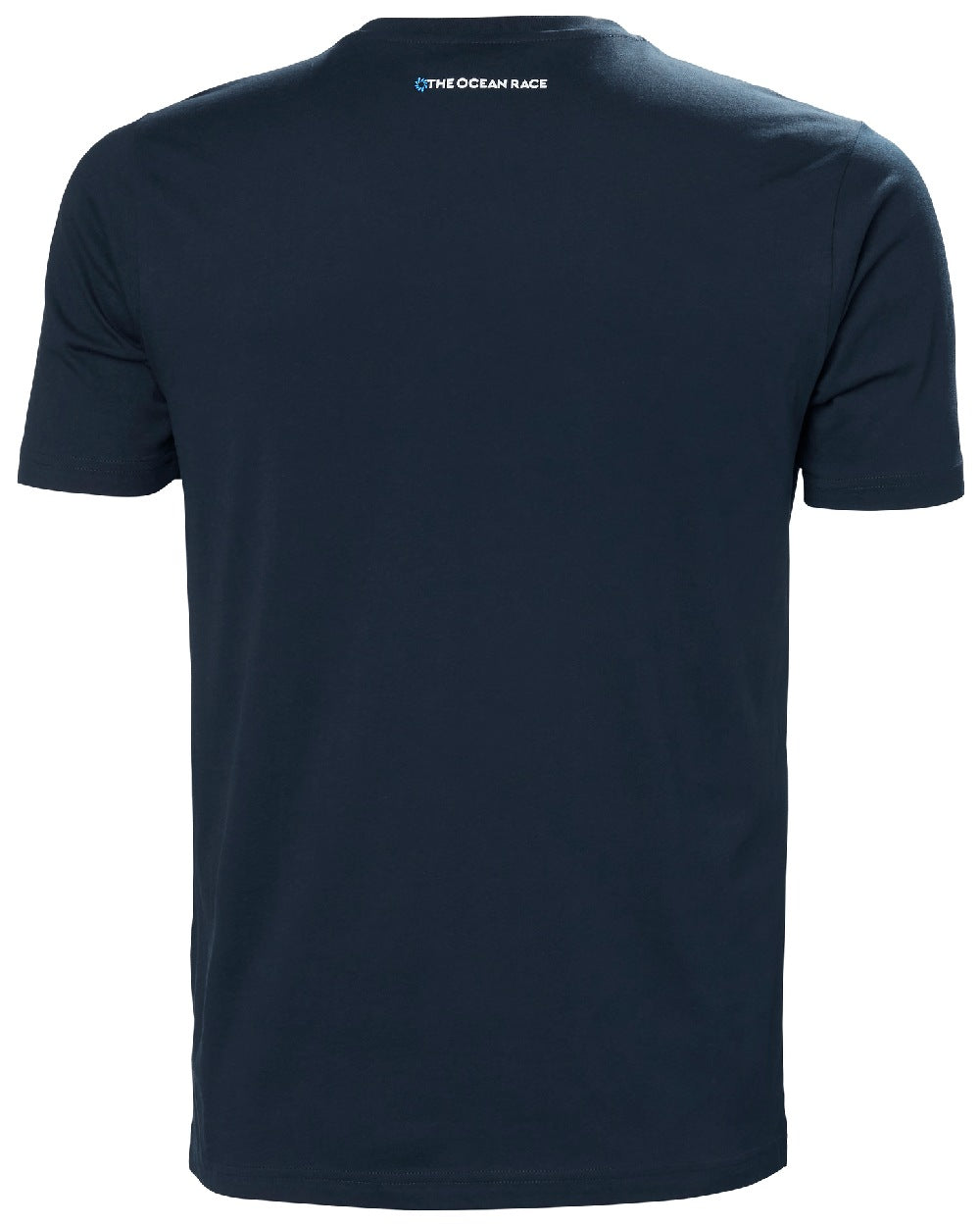 Navy III coloured Helly Hansen Mens Ocean Race T-Shirt on white background 