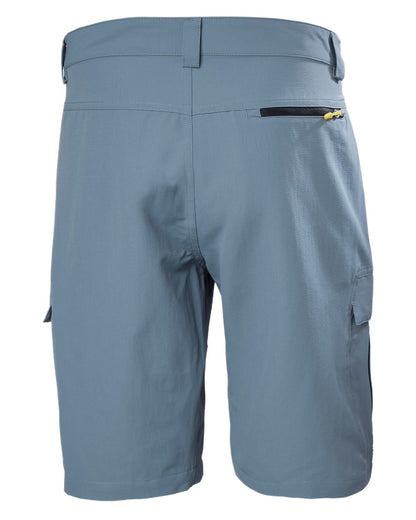 Washed Navy Coloured Coloured Helly Hansen Mens Quick Dry Cargo Shorts on White Background
