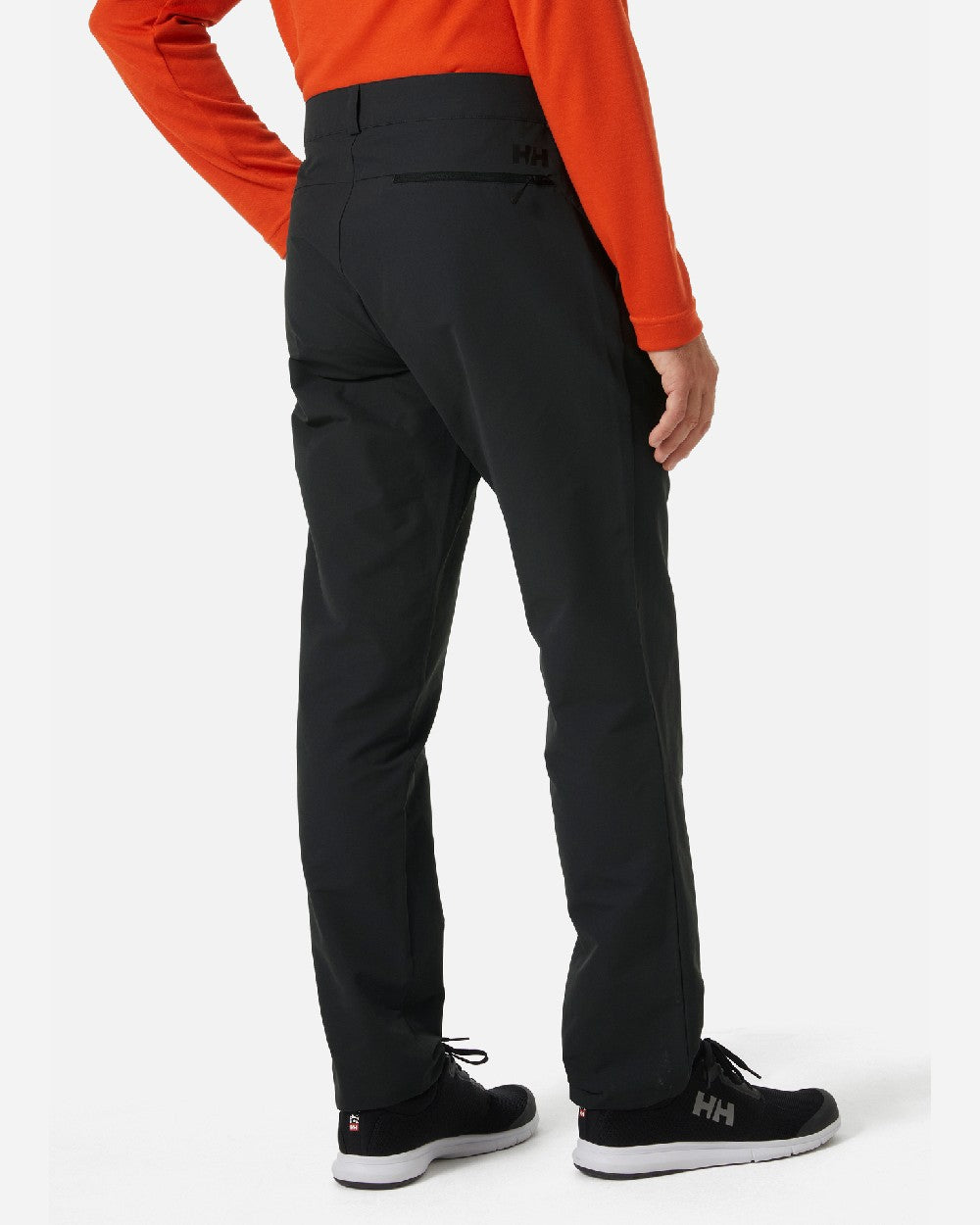 Ebony coloured Helly Hansen Mens Quick Dry Pants on grey background 