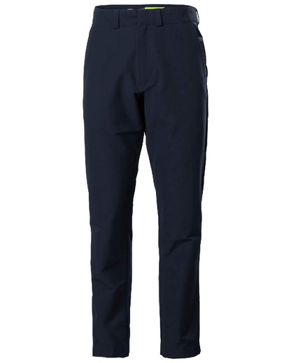 Navy coloured Helly Hansen Mens Quick Dry Pants on white background 