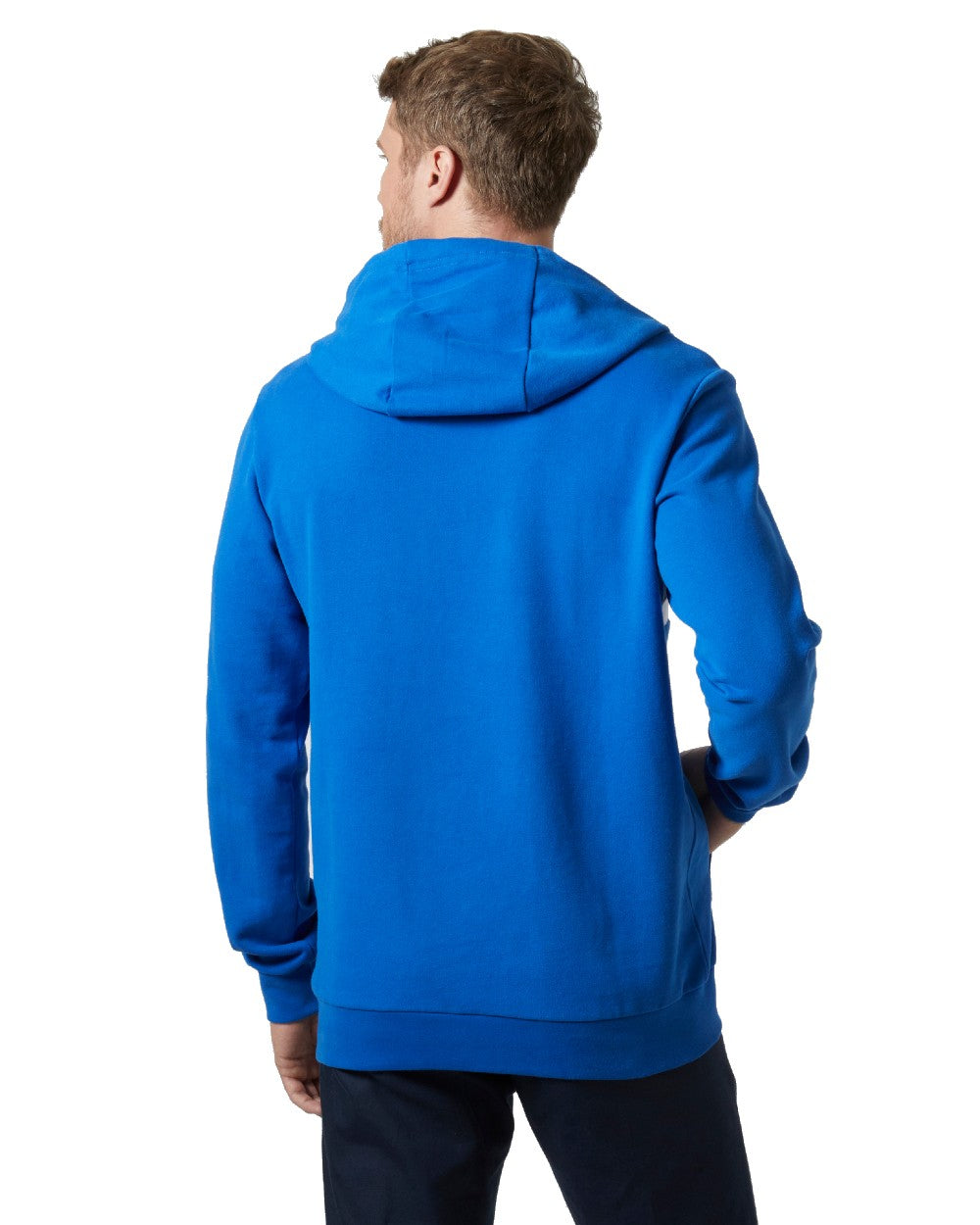 Cobalt 2.0 coloured Helly Hansen Mens Salt Cotton Hoodies on white background 