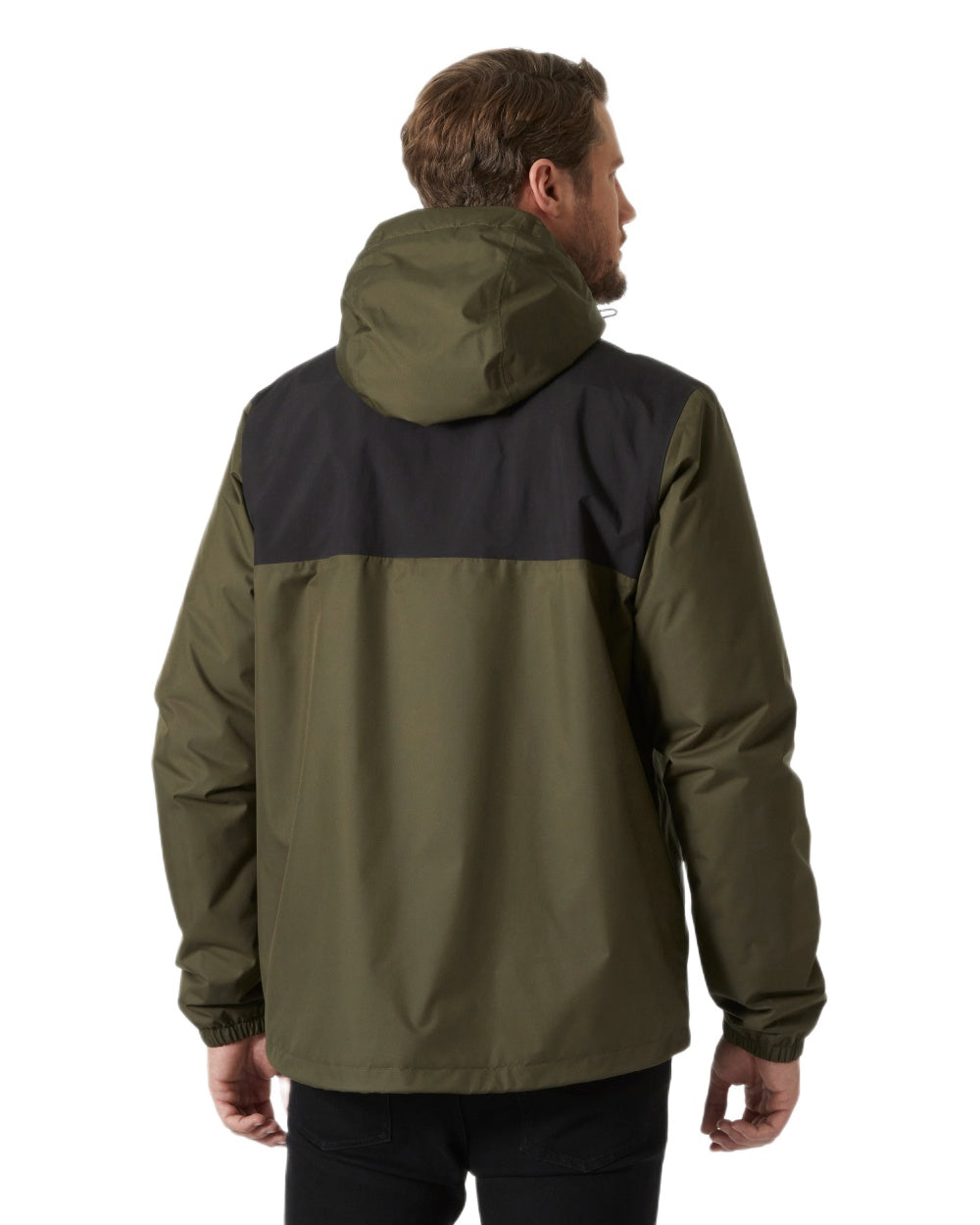 Utility Green Coloured Helly Hansen Mens Vancouver Fleece Lined Jacket on White Background
