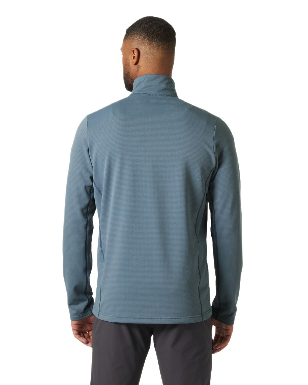 Washed Navy Coloured Helly Hansen Mens Versalite Fleece Jacket on White Background
